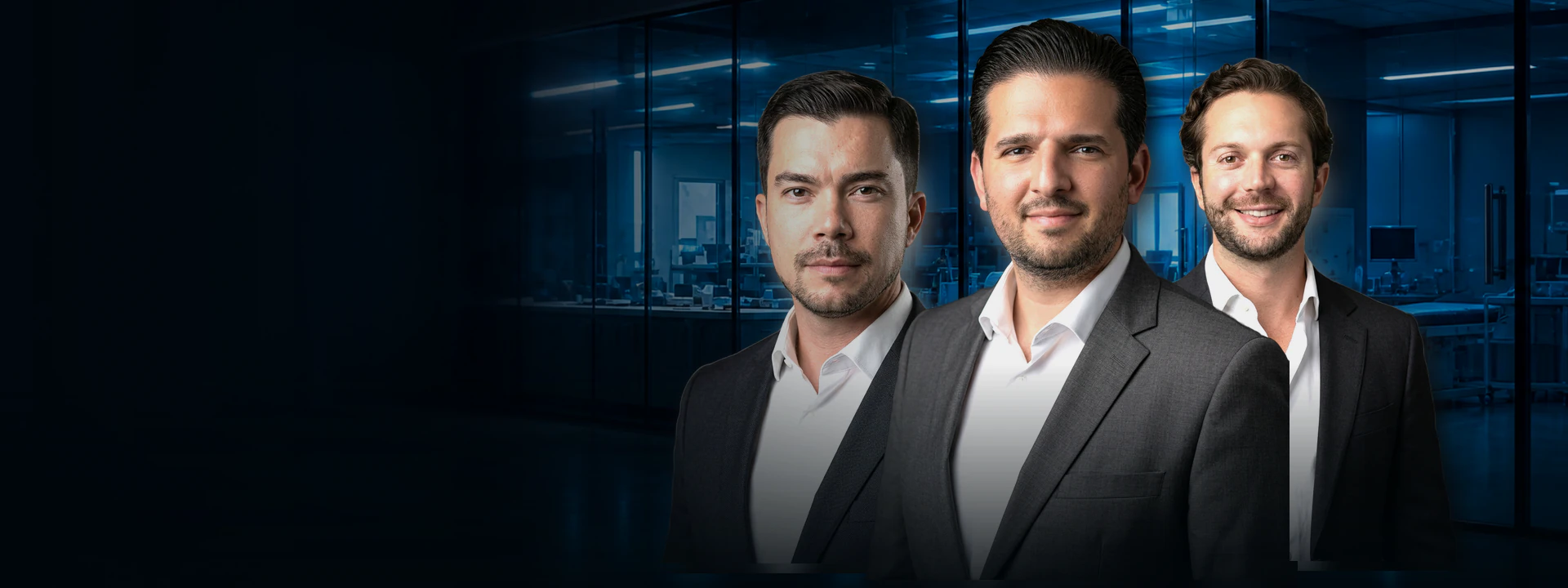 Alan Mora, João Marcos Rios e Hebert Justo